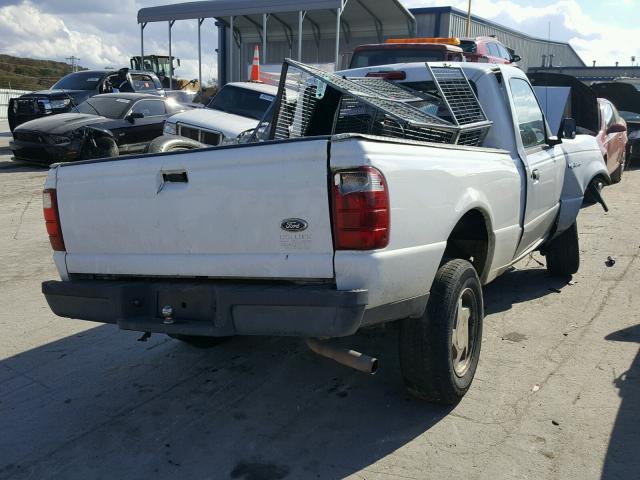 1FTYR10D95PA57023 - 2005 FORD RANGER WHITE photo 4