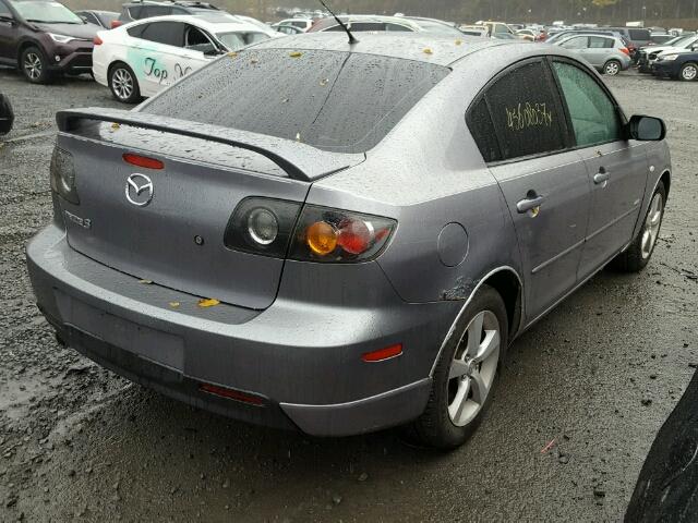 JM1BK323951248602 - 2005 MAZDA 3 S GRAY photo 4