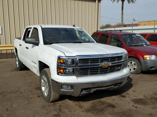 3GCUKREC0EG415454 - 2014 CHEVROLET SILVERADO WHITE photo 1