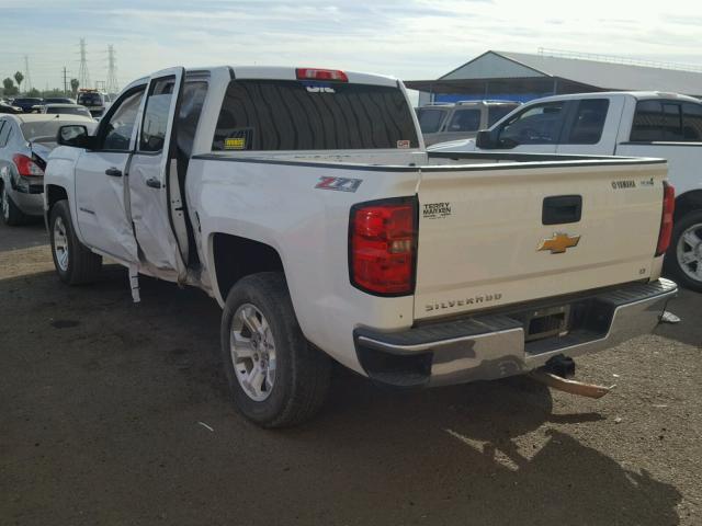 3GCUKREC0EG415454 - 2014 CHEVROLET SILVERADO WHITE photo 3