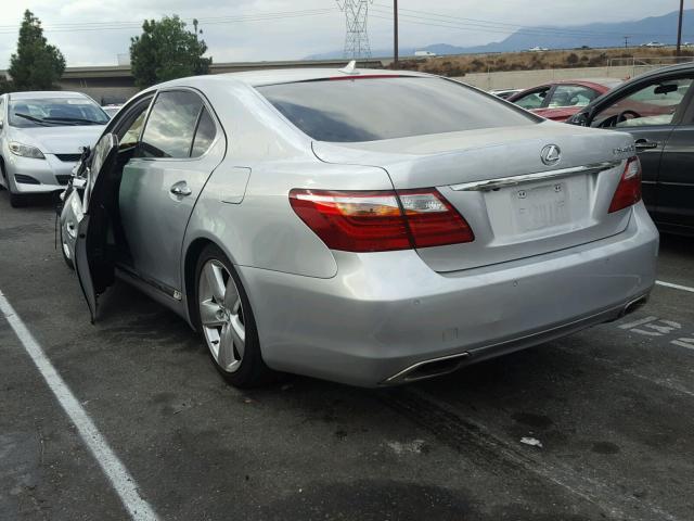 JTHGL5EF8B5042775 - 2011 LEXUS LS 460L SILVER photo 3