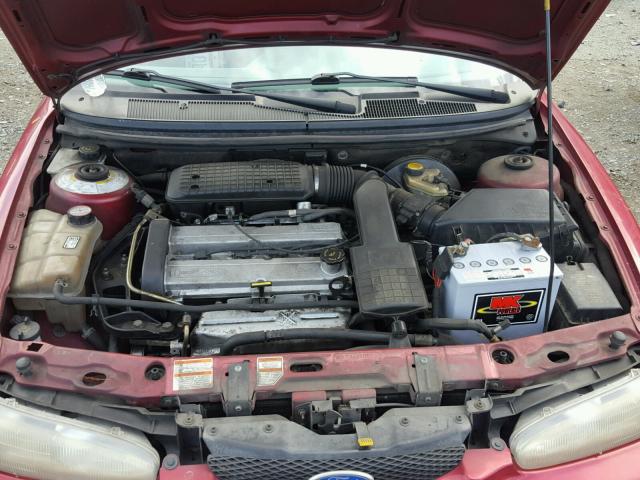 3FALP6530SM135287 - 1995 FORD CONTOUR GL RED photo 7