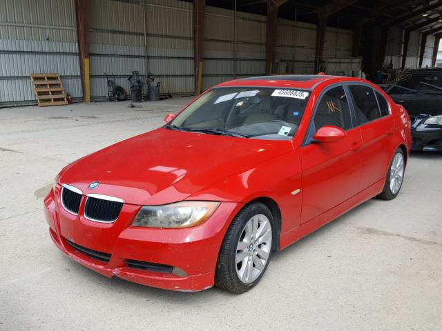 WBAVB17576NK34104 - 2006 BMW 325 I AUTO RED photo 2