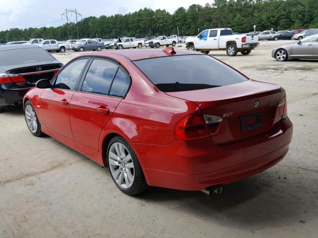 WBAVB17576NK34104 - 2006 BMW 325 I AUTO RED photo 3