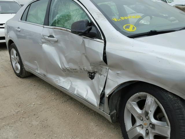 1G1ZA5EUXCF144968 - 2012 CHEVROLET MALIBU LS SILVER photo 9
