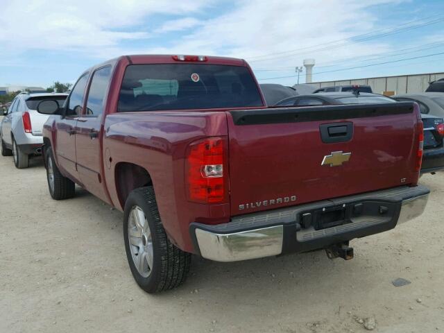 2GCEC13J771684311 - 2007 CHEVROLET SILVERADO MAROON photo 3