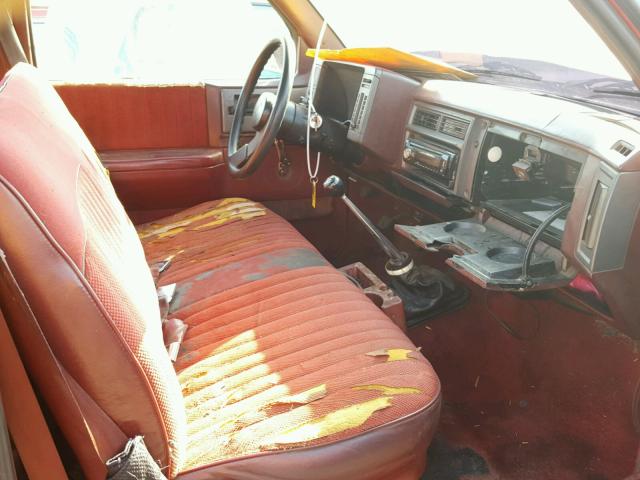 1GCCS14R2M8252104 - 1991 CHEVROLET S TRUCK S1 RED photo 5