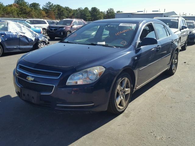 1G1ZH57B68F173379 - 2008 CHEVROLET MALIBU 1LT BLUE photo 2