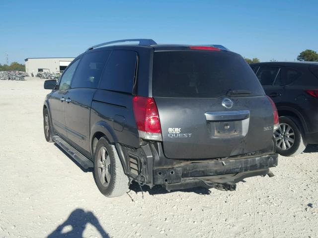 5N1BV28U07N116045 - 2007 NISSAN QUEST S GREEN photo 3