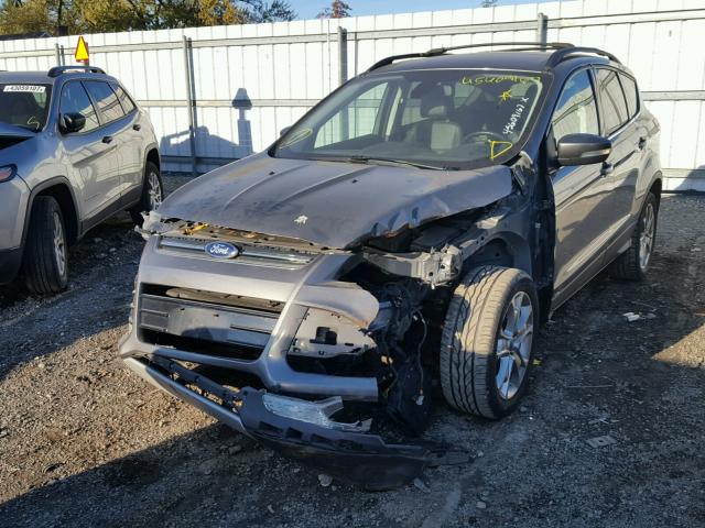 1FMCU0HX1DUB17339 - 2013 FORD ESCAPE SEL GRAY photo 2