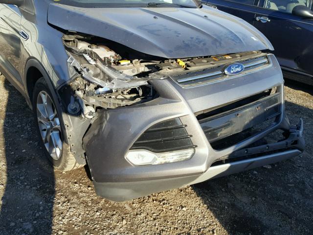 1FMCU0HX1DUB17339 - 2013 FORD ESCAPE SEL GRAY photo 9