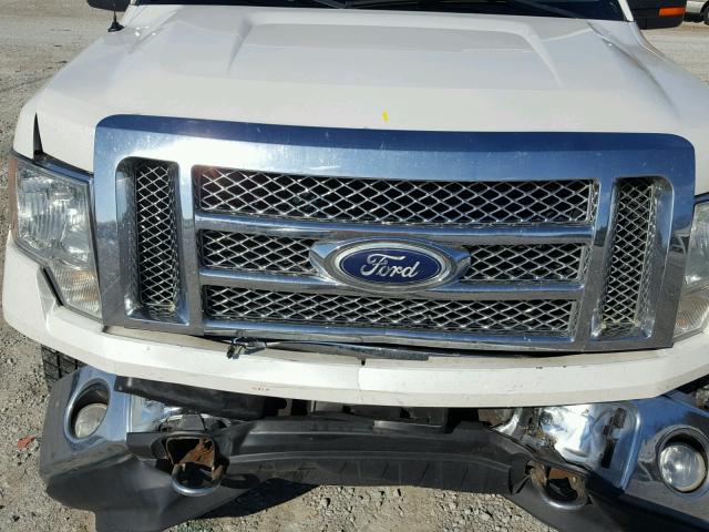 1FTFW1EV1AFC31541 - 2010 FORD F150 SUPER WHITE photo 7