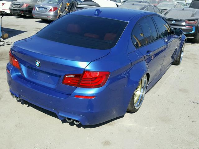 WBSFV9C52DC773640 - 2013 BMW M5 BLUE photo 4