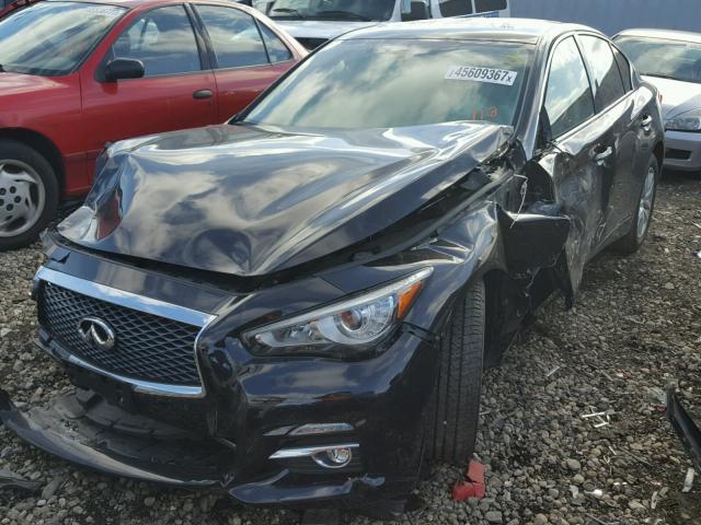 JN1BV7AR2EM707748 - 2014 INFINITI Q50 BASE Negro foto 2
