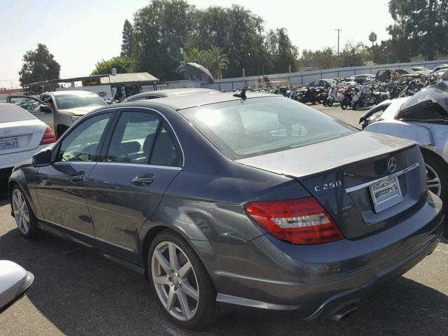 WDDGF4HB6DA784748 - 2013 MERCEDES-BENZ C 250 GRAY photo 3