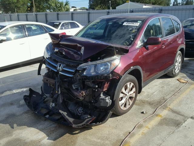 5J6RM3H5XEL025081 - 2014 HONDA CR-V EX MAROON photo 2