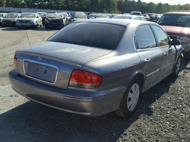 KMHWF25H75A134441 - 2005 HYUNDAI SONATA GL SILVER photo 4