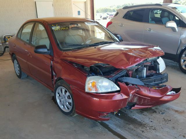 KNADC125056371328 - 2005 KIA RIO RED photo 1