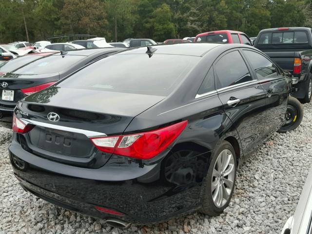 5NPEC4AC3DH746349 - 2013 HYUNDAI SONATA SE BLACK photo 4