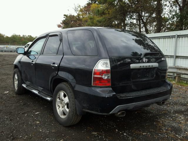 2HNYD18284H516380 - 2004 ACURA MDX BLACK photo 3