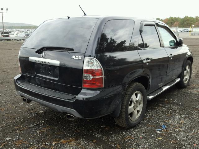 2HNYD18284H516380 - 2004 ACURA MDX BLACK photo 4