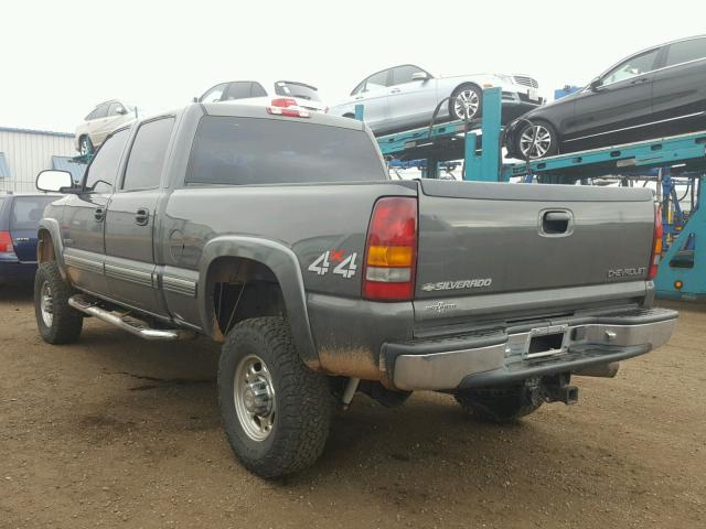 1GCHK23U61F213492 - 2001 CHEVROLET SILVERADO GRAY photo 3