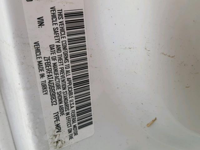 ZFBERFAT4G6B91832 - 2016 RAM PROMASTER 白色 照片 10