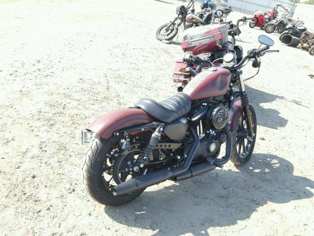 1HD4LE238HC432289 - 2017 HARLEY-DAVIDSON XL883 IRON RED photo 4