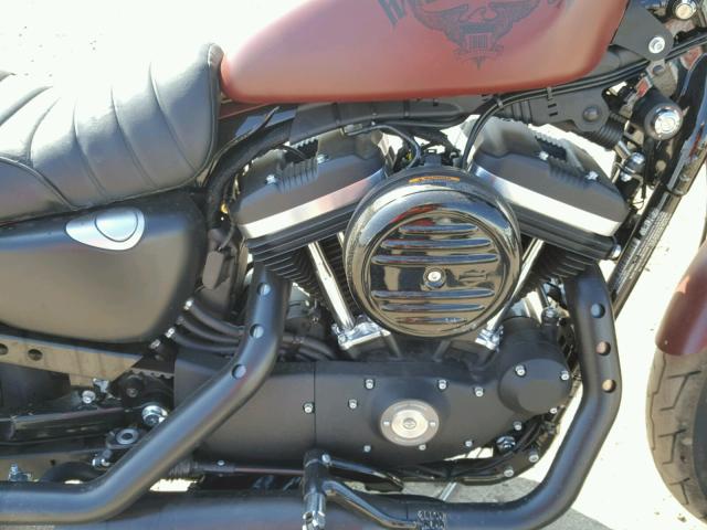 1HD4LE238HC432289 - 2017 HARLEY-DAVIDSON XL883 IRON RED photo 7