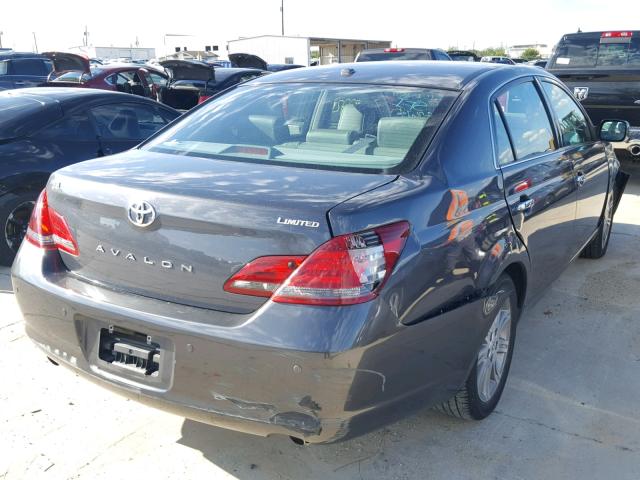 4T1BK36B99U347227 - 2009 TOYOTA AVALON XL CHARCOAL photo 4