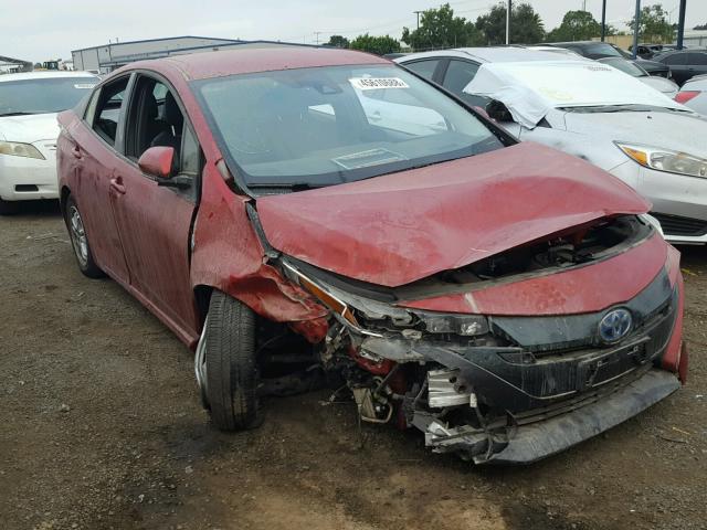 JTDKARFP7H3002157 - 2017 TOYOTA PRIUS PRIM ბურგუნდია ფოტო 1