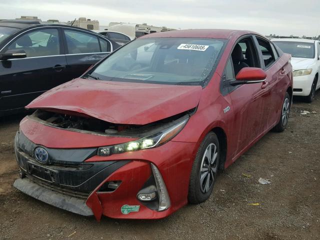 JTDKARFP7H3002157 - 2017 TOYOTA PRIUS PRIM ბურგუნდია ფოტო 2
