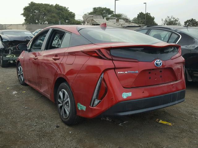 JTDKARFP7H3002157 - 2017 TOYOTA PRIUS PRIM ბურგუნდია ფოტო 3