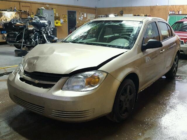 1G1AK55F067627721 - 2006 CHEVROLET COBALT LS GOLD photo 2