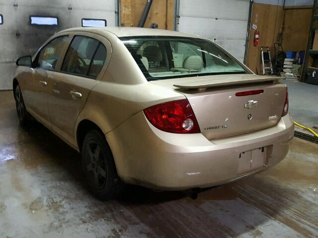 1G1AK55F067627721 - 2006 CHEVROLET COBALT LS GOLD photo 3