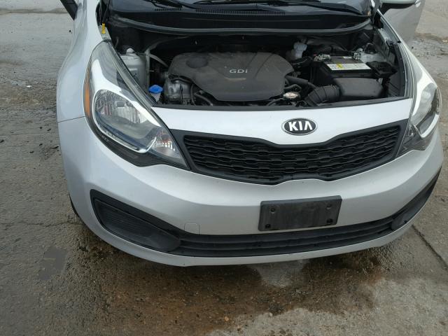 KNADM4A37D6297337 - 2013 KIA RIO LX Արծաթագույն լուսանկար 7