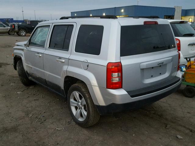 1C4NJPFBXCD673007 - 2012 JEEP PATRIOT LA SILVER photo 3