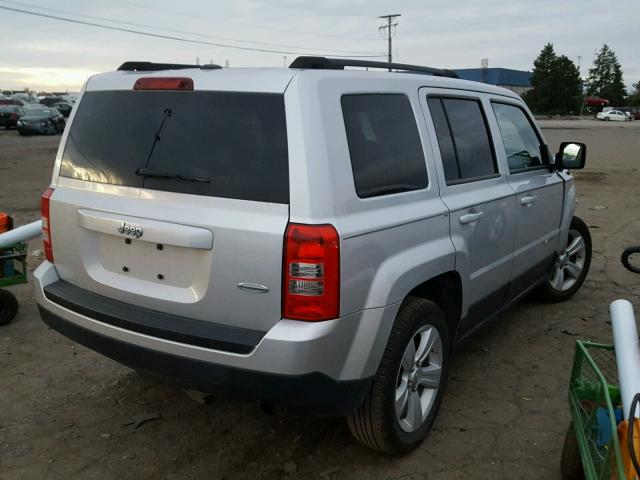 1C4NJPFBXCD673007 - 2012 JEEP PATRIOT LA SILVER photo 4