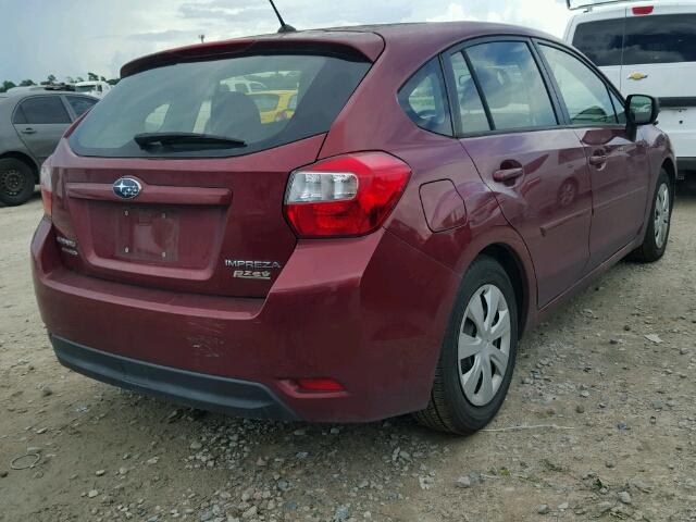 JF1GPAA61D2886770 - 2013 SUBARU IMPREZA BA MAROON photo 4