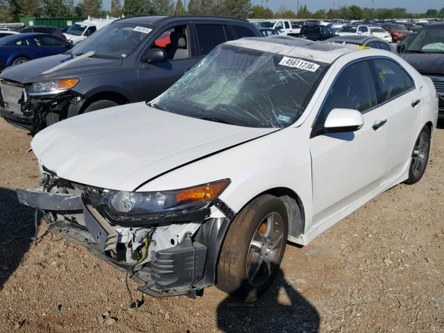 JH4CU2F86DC000680 - 2013 ACURA TSX SE WHITE photo 2