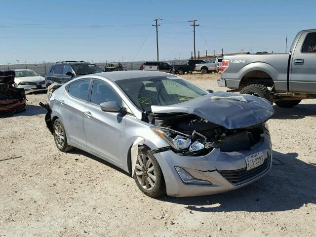 5NPDH4AE7FH638348 - 2015 HYUNDAI ELANTRA SE GRAY photo 1