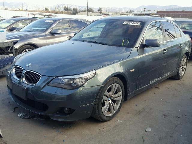 WBANU53559C117936 - 2009 BMW 528 GREEN photo 2