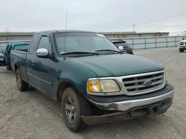 1FTZX1728YNC14345 - 2000 FORD F150 GREEN photo 1