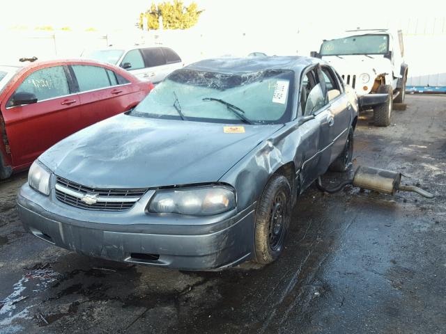 2G1WF55E959161379 - 2005 CHEVROLET IMPALA GRAY photo 2