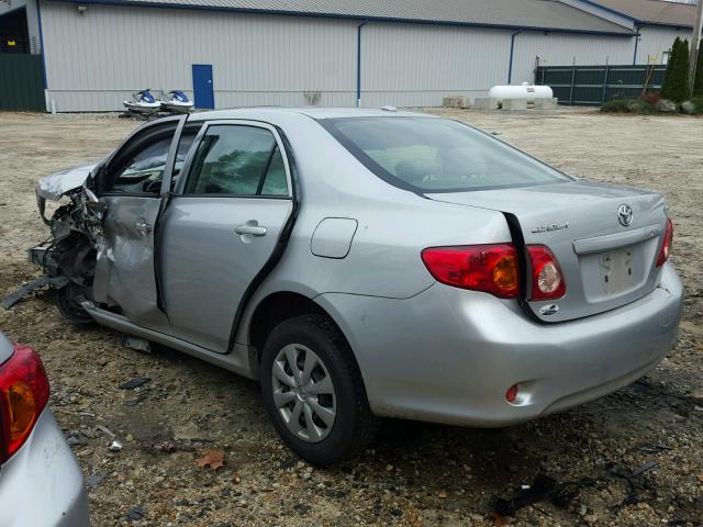 JTDBU4EE0AJ058839 - 2010 TOYOTA COROLLA BA SILVER photo 3