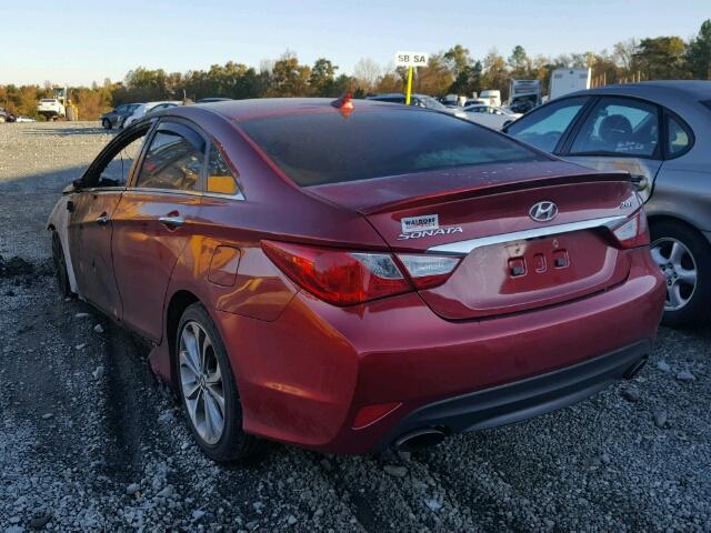 5NPEC4AB4EH882420 - 2014 HYUNDAI SONATA SE RED photo 3