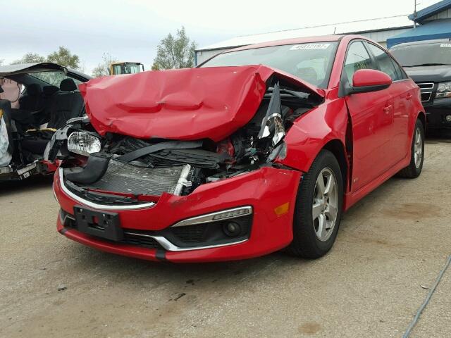 1G1PC5SB7F7261765 - 2015 CHEVROLET CRUZE LT RED photo 2