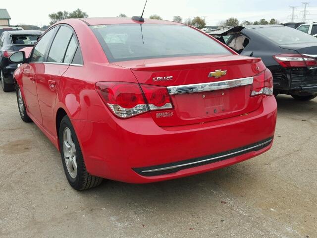 1G1PC5SB7F7261765 - 2015 CHEVROLET CRUZE LT RED photo 3