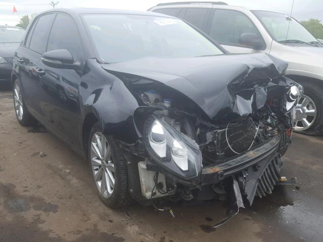 WVWNM7AJ4CW301043 - 2012 VOLKSWAGEN GOLF BLACK photo 1