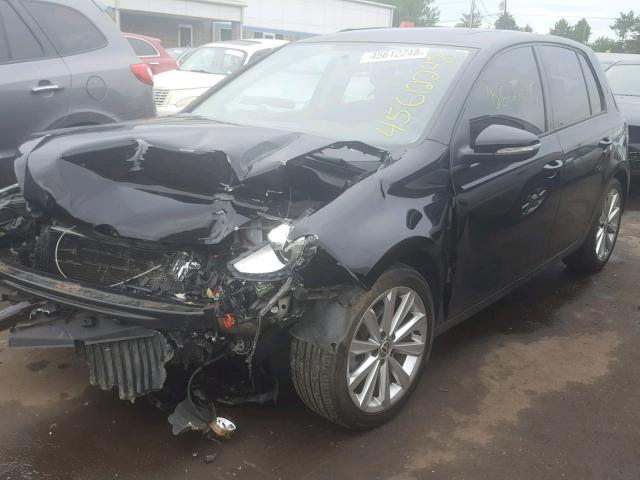 WVWNM7AJ4CW301043 - 2012 VOLKSWAGEN GOLF BLACK photo 2